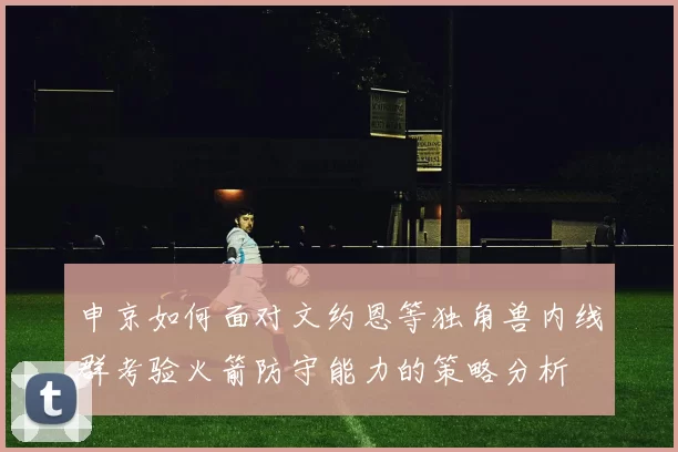 申京如何面对文约恩等独角兽内线群考验火箭防守能力的策略分析
